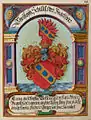 Wappen der Schiltl im Wappenbuch Ungeldamt Regensburg, Christoph Schilltl, Obrister Ungeltherr 1580