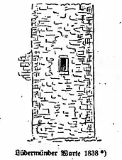 Wartturm im Jahre 1838