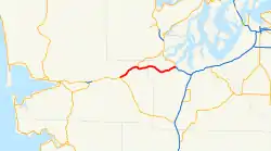 Karte der Washington State Route 8