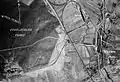 Luftbild des Gebiets, Bunkeranlage unten links