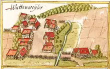 Wattenweiler (Wattenweyler) um 1685