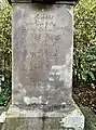 Sockelinschrift Wegekreuz