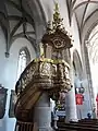 Kanzel des Klosters Rebdorf, heute in der Kirche von Großlellenfeld