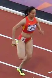 Wei YongliRang acht in 11,27 s