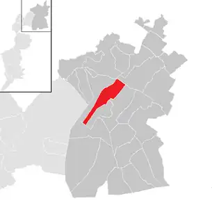 Lage der Gemeinde Weiden am See im Bezirk Neusiedl am See (anklickbare Karte)