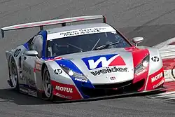 Loïc Duval (Weider Honda Racing) auf dem Honda HSV-010 GT beim Fuji GT 250km 2011