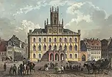 Rathaus Weimar, 1850