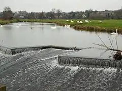 Wehr am River Stour