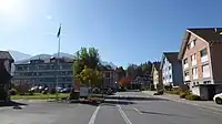 Hotel „Weissbad Lodge“ (links)