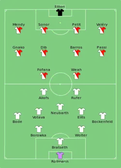 Aufstellung Werder Bremen gegen AS Monaco