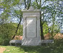 Werneck-Denkmal am See (gewidmet 1838 von König Ludwig I.)