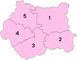 Metropolitan Boroughs in West Yorkshire