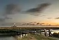 Salzwiese mit Leuchtturm Westerheversand