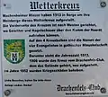 Infotafel an der Anlage des Wetterkreuzes
