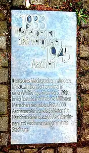 Gedenktafel am Hochkreuz