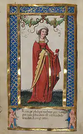 39v, Beatrix von Schwaben, Tochter des Königs Philipp von Schwaben