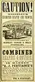 Advertising Handbill 1858