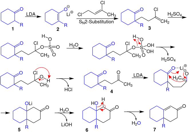 Wichterle-Reaktion Reaktionsmechanismus