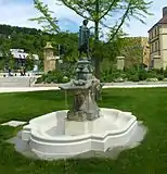 Geigerbrunnen im Stadtgarten in Schwäbisch Gmünd (Wilhelm Widemann 1906)