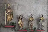 Apostel Petrus, heilige Barbara, heiliger Rochus, heilige Elisabeth