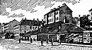 Letztes – 1911 bestehendes, abzutragendes – Gebäude des Linienamts Am Tabor, Alliiertenstraße 2