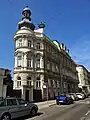 Castellezgasse 1: Firmen-Sitz von „Endl & Honus“ und „Honus & Lang“, zudem Wohnsitz der Familie Lang