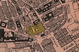 Lage des Bürgerspital-Zinshauses 1867