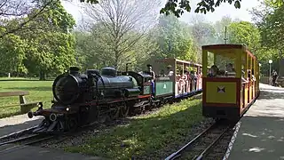 Dampfzug der Liliputbahn
