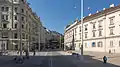Der Beginn der Straße beim Museumsquartier