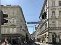 Ende der Neubaugasse an der Lerchenfelder Straße