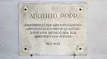 Gedenktafel für Adelheid Popp