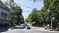 Der Beginn der Straße bei der Bilrothstraße