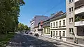 Bei der Rodlergasse, links der Hugo-Wolf-Park