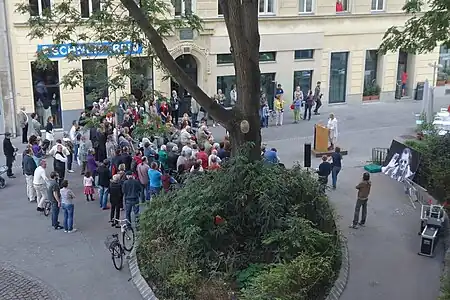 Namensfeier des Ludwig-Hirsch-Platzes in Wien am 8. September 2017