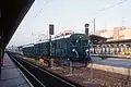 Museumstriebwagen ET 10.003 mit Beiwagen im Bahnhof Wien Heiligenstadt (1993)