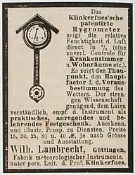 Bifilarhygrometer.