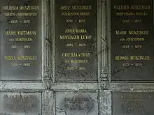 Josef Munzinger, Wilhelm Munzinger, Walther Munzinger. Victor Kaiser-Munzinger (1821–1897) Kantonsschullehrer. Werner Kaiser-Gassmann (1868–1926) Richter, Politiker, Autor. Grab. Katholische Kirche. Feldbrunnen-St. Niklaus