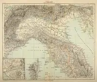 Atlas Antiquus, Tafel 21, Italiae Pars Septentrionalis.