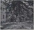 Wilhelm Trübner:Schloß Hemsbach mit Kanonen