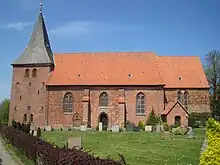 Kirchengebäude der St.-Willehad-Kirche in Groß Grönau