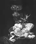 Willem Kalff, Stillleben mit chinesischer Schüssel und Pokal, 17. Jahrhundert, Öl auf Holz, 55 × 47 cm, NK2491