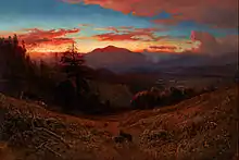 Sunset on Mount Diablo, 1877