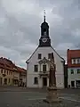 Postmeilensäule auf dem Markt