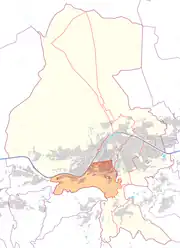 Österreichkarte, Position von Wilten hervorgehoben