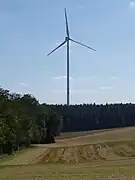 Windrad am Waldrand