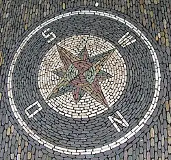 Pflastermosaik in Freiburg im Breisgau