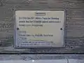 Gedenktafel Übersetzung in deutsch