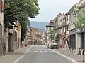 Blick auf die Straße Rue Clemenceau