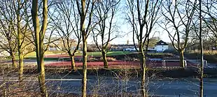 Hauptplatz der Sportanlage Wullenstadion