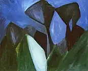 Wladimir Burljuk: Die Bäume, 1911, im Katalog Landschaft genannt